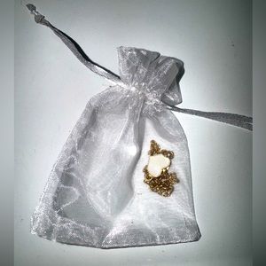 White and gold heart bracelet new